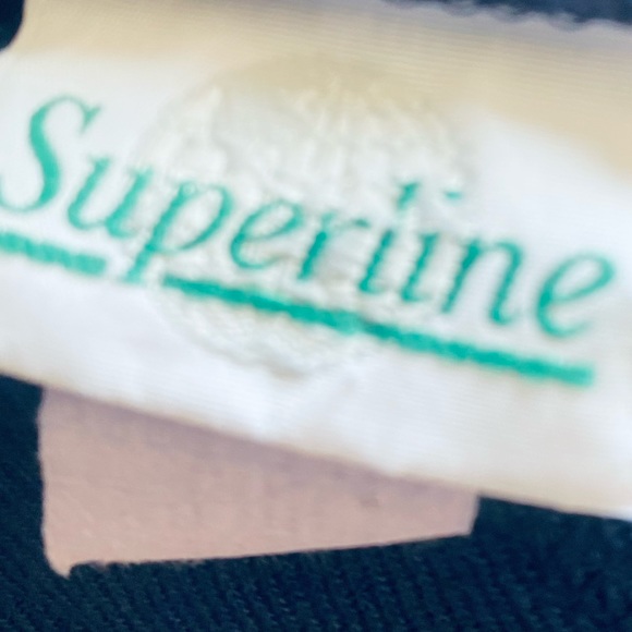 Women’s 2X Blouse Superline Dark Blue Button Down Short Sleeves V Neck Soft - Picture 9 of 11